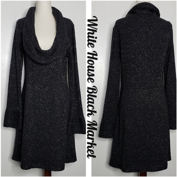 White House Black Market Dresses & Skirts - White House Black Market Sweater Dress Silver